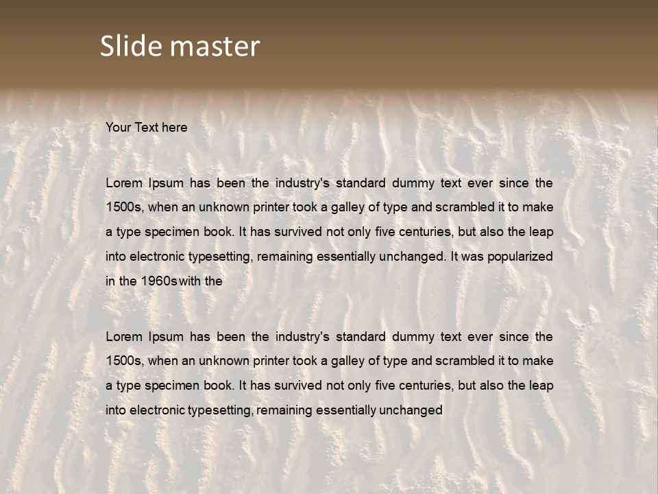 Queensland North Rock PowerPoint Template