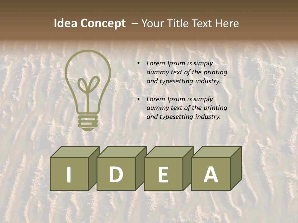 Queensland North Rock PowerPoint Template