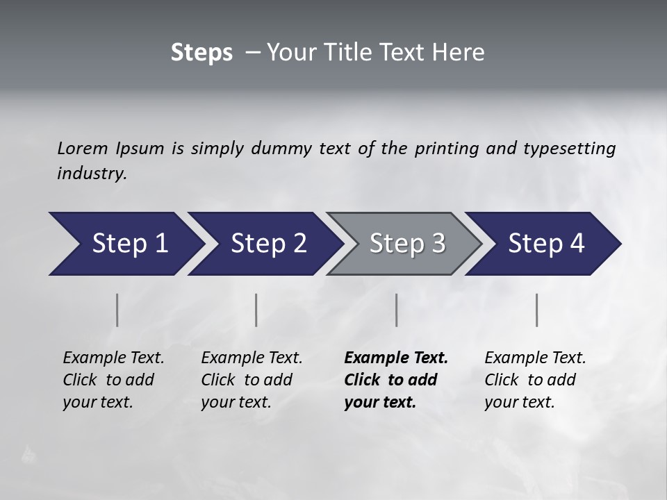 Mist Steam Pollution PowerPoint Template
