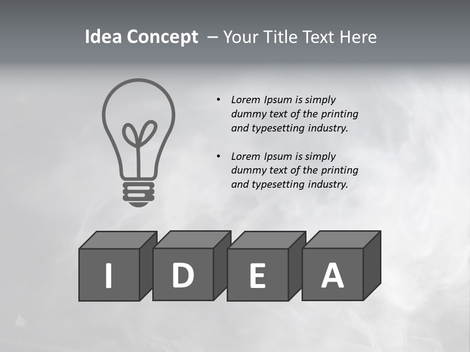 Mist Steam Pollution PowerPoint Template