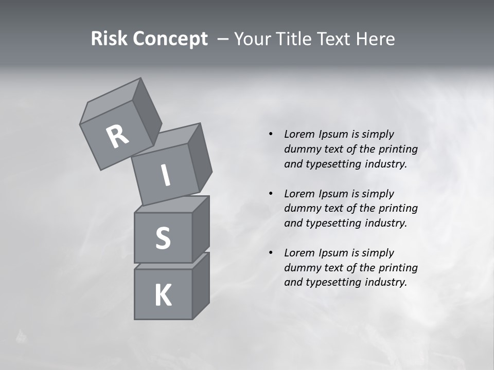 Mist Steam Pollution PowerPoint Template
