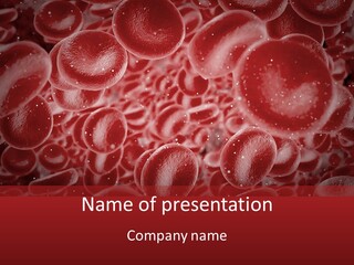 Genetic Erythrocytes Render PowerPoint Template