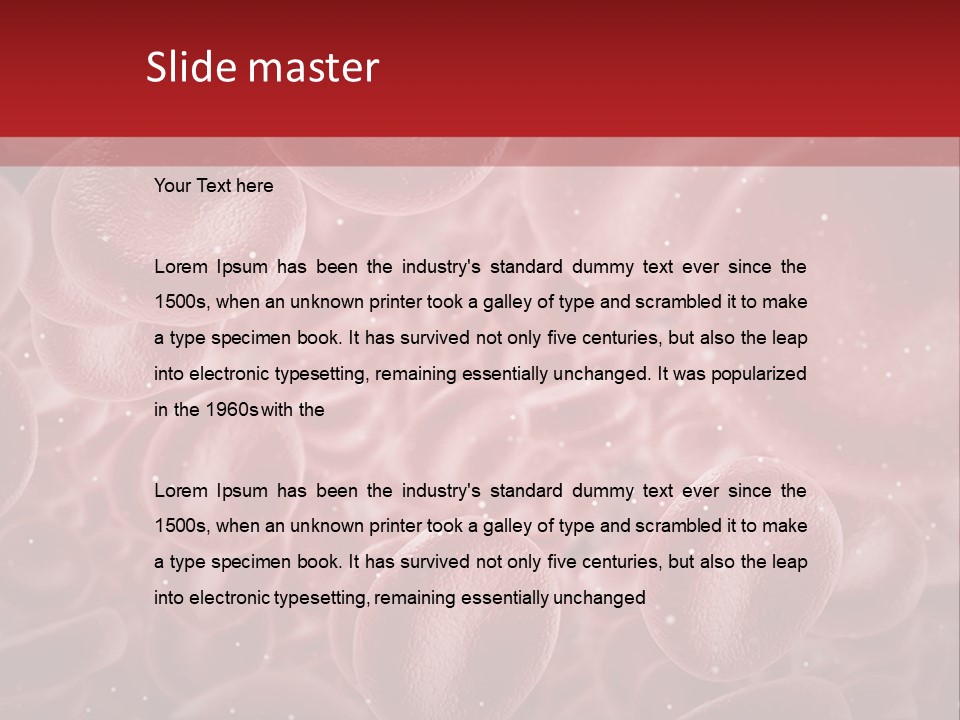 Genetic Erythrocytes Render PowerPoint Template