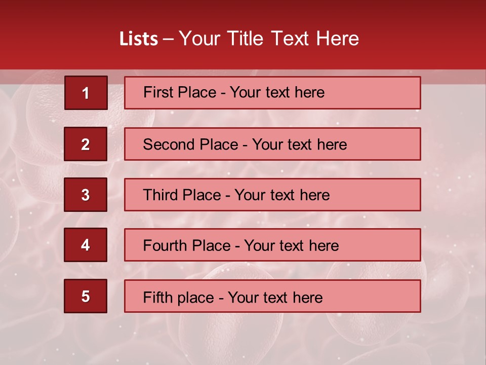 Genetic Erythrocytes Render PowerPoint Template