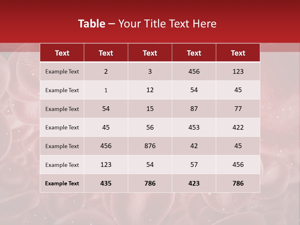 Genetic Erythrocytes Render PowerPoint Template