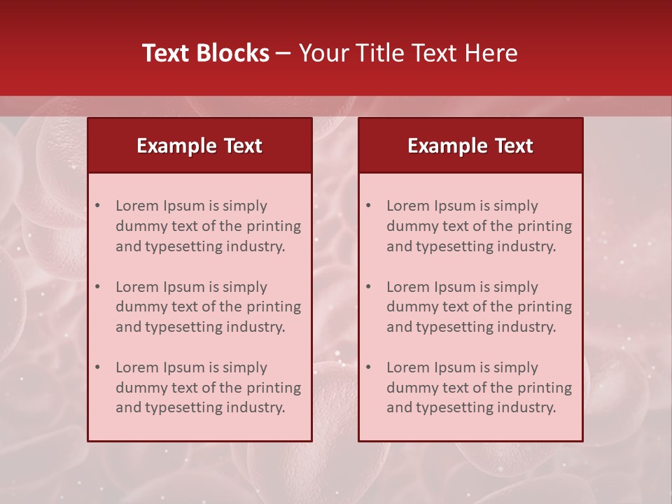Genetic Erythrocytes Render PowerPoint Template