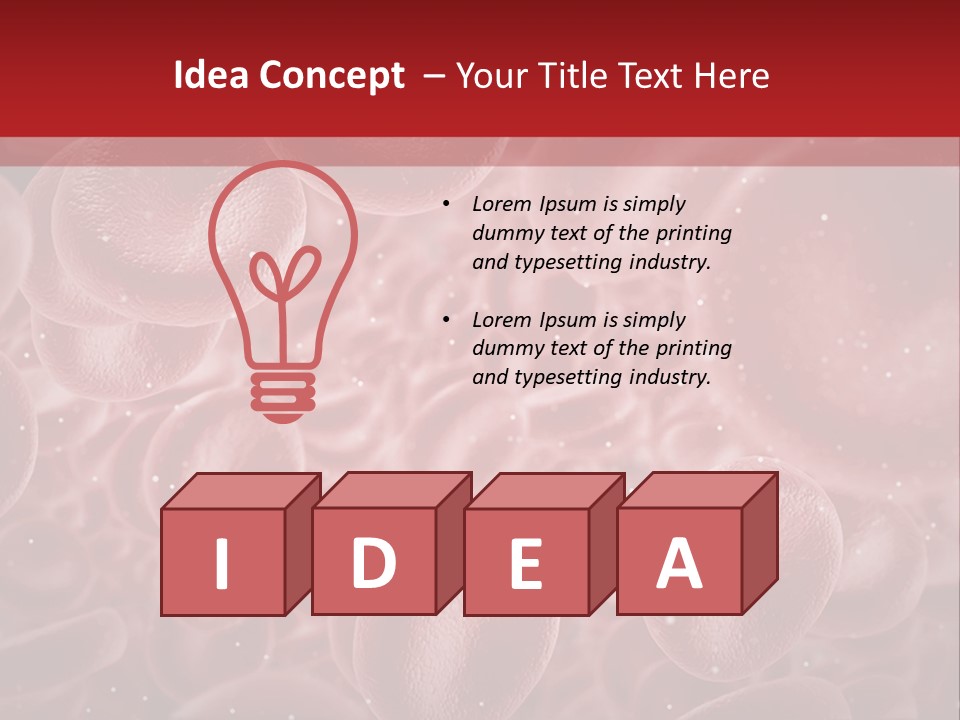 Genetic Erythrocytes Render PowerPoint Template