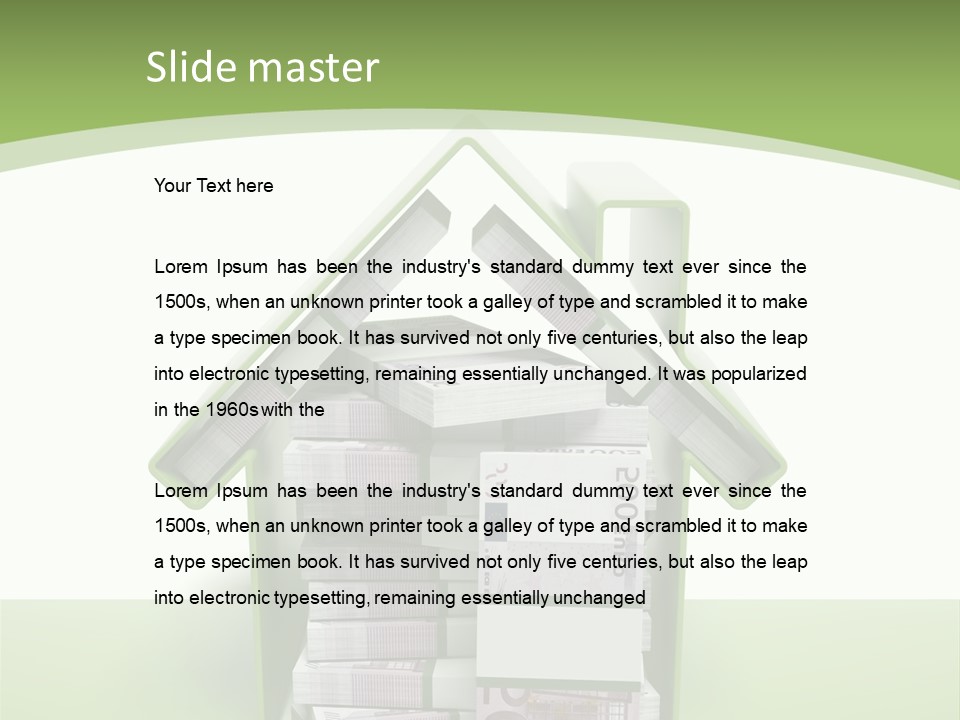 Ideas Rent Loan PowerPoint Template