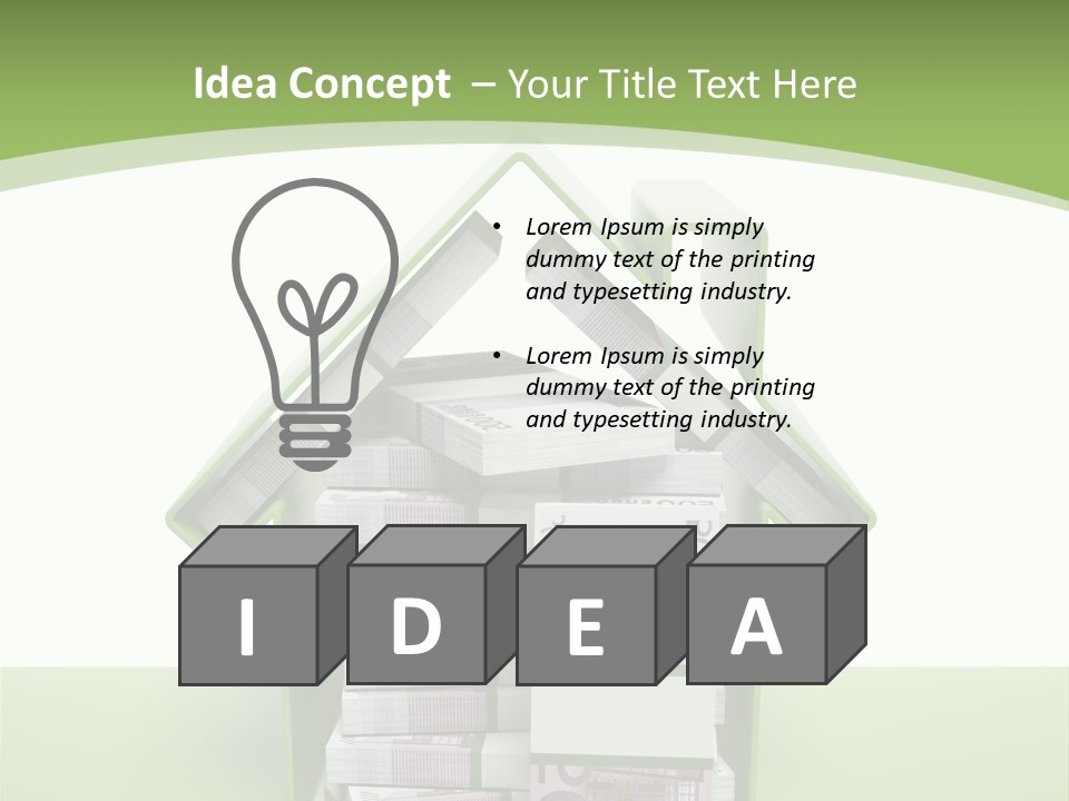 Ideas Rent Loan PowerPoint Template