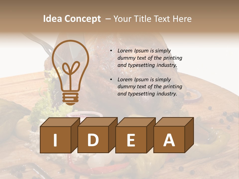 Grass Healthy Preparing PowerPoint Template