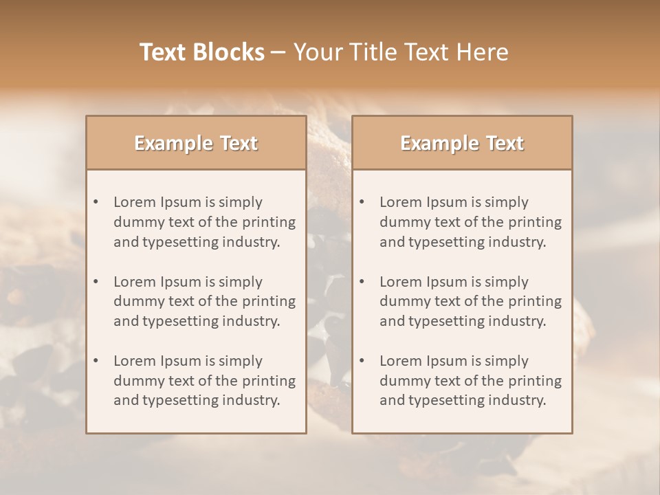 Refreshment Icecream Sandwich PowerPoint Template