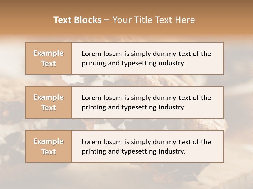 Refreshment Icecream Sandwich PowerPoint Template