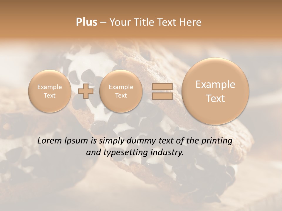 Refreshment Icecream Sandwich PowerPoint Template