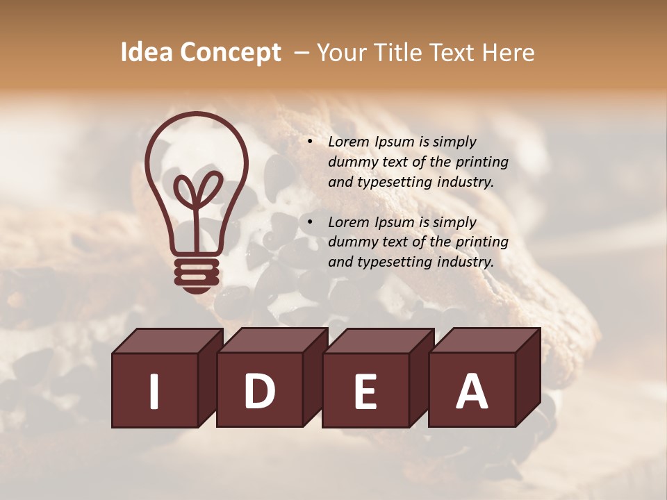 Refreshment Icecream Sandwich PowerPoint Template