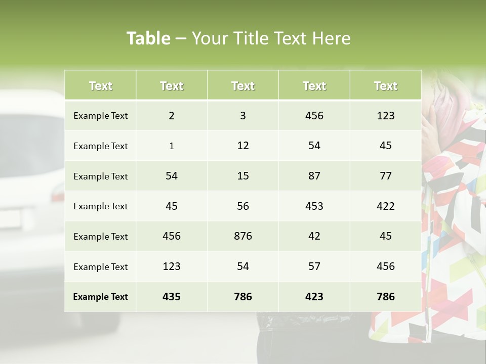 Repair Traffic Automobile PowerPoint Template