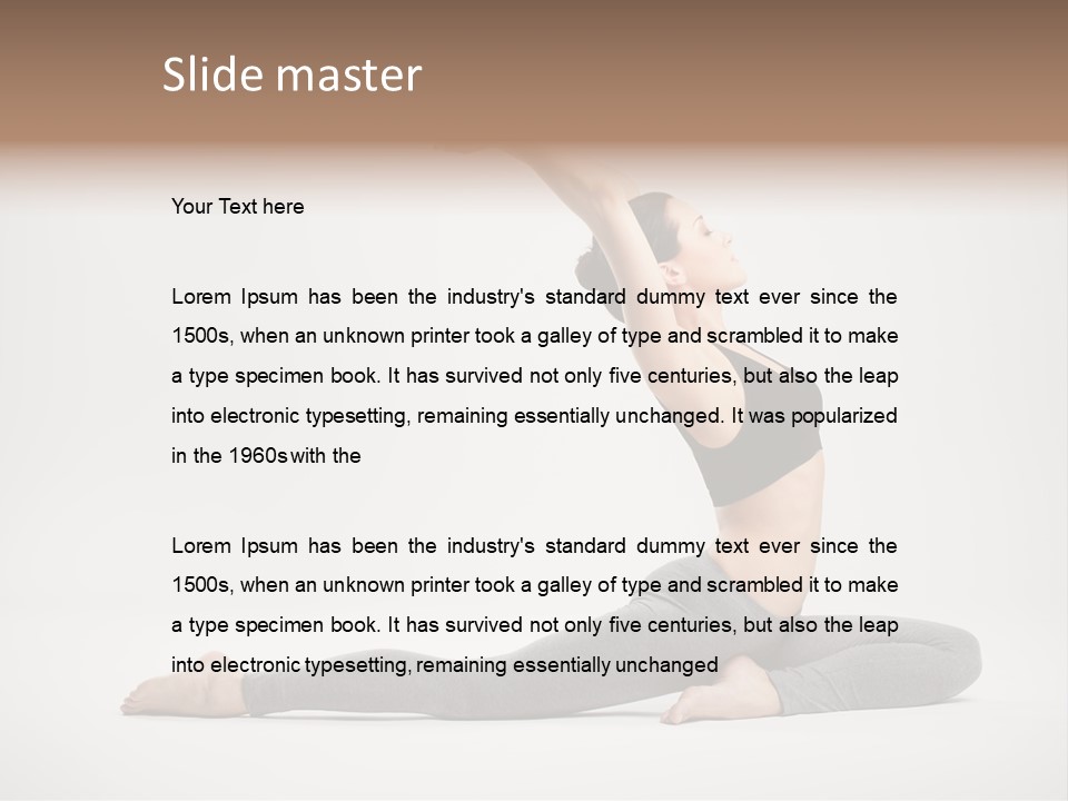 Slim Fitness Pilates PowerPoint Template
