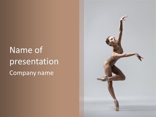 Dance Jump Girl PowerPoint Template