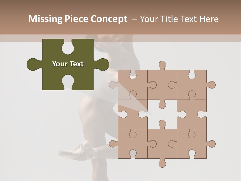 Dance Jump Girl PowerPoint Template