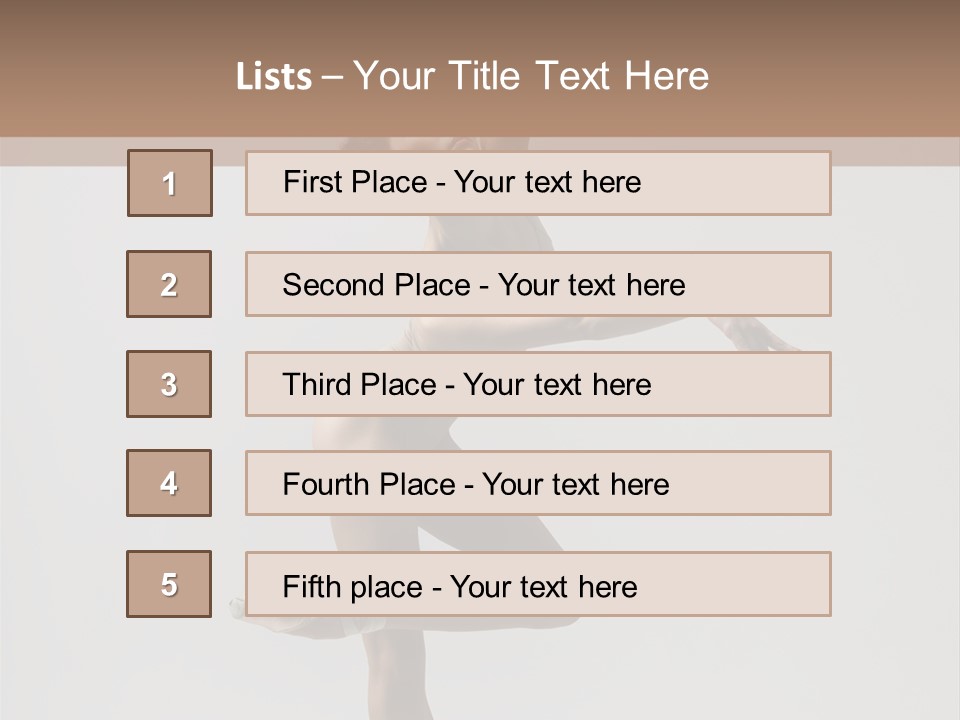 Dance Jump Girl PowerPoint Template