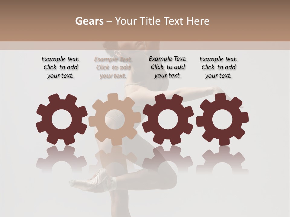 Dance Jump Girl PowerPoint Template