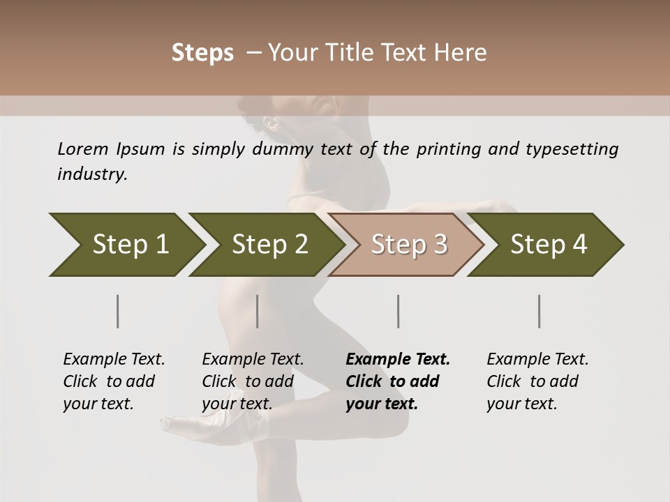 Dance Jump Girl PowerPoint Template