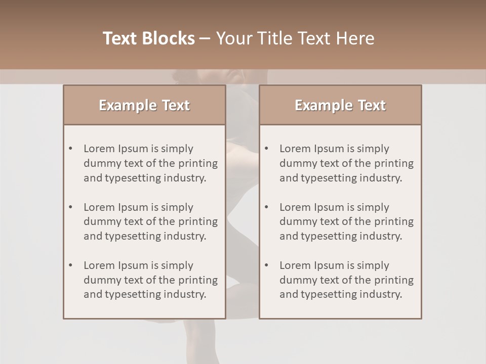 Dance Jump Girl PowerPoint Template