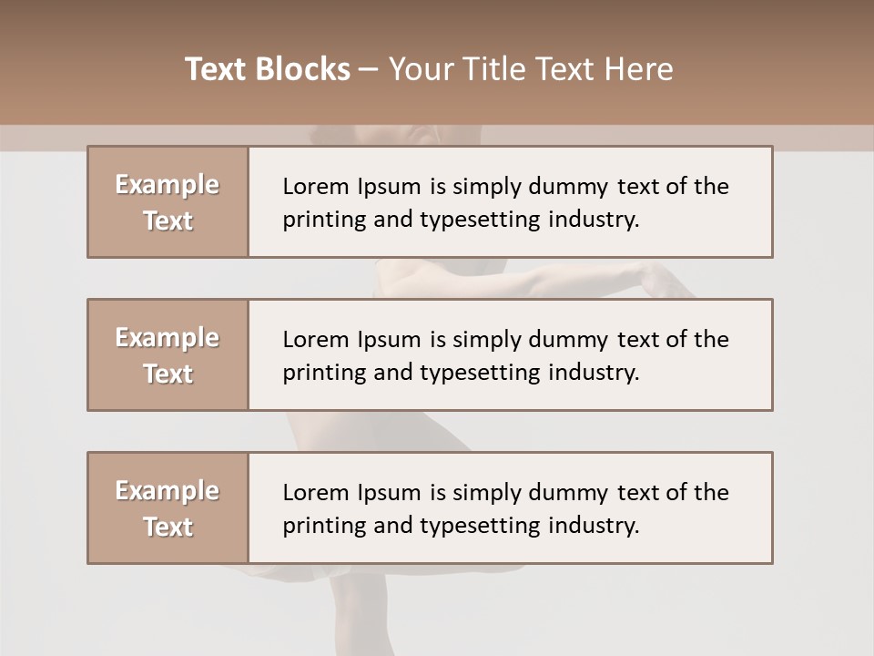 Dance Jump Girl PowerPoint Template