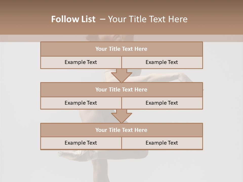 Dance Jump Girl PowerPoint Template