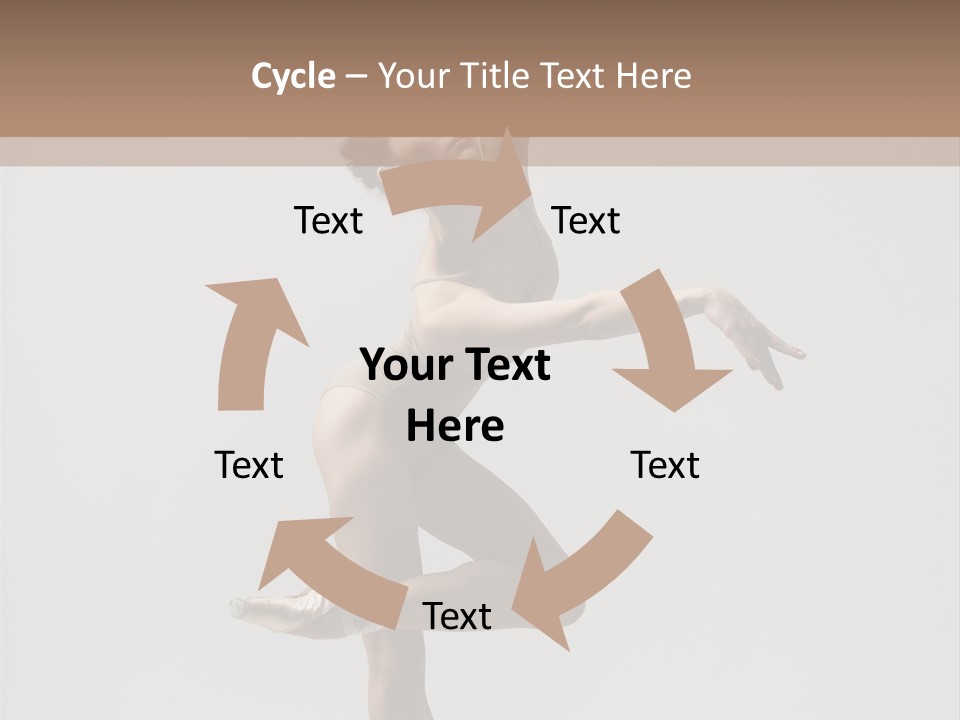 Dance Jump Girl PowerPoint Template