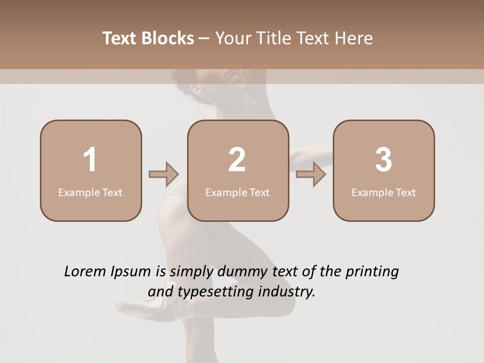 Dance Jump Girl PowerPoint Template