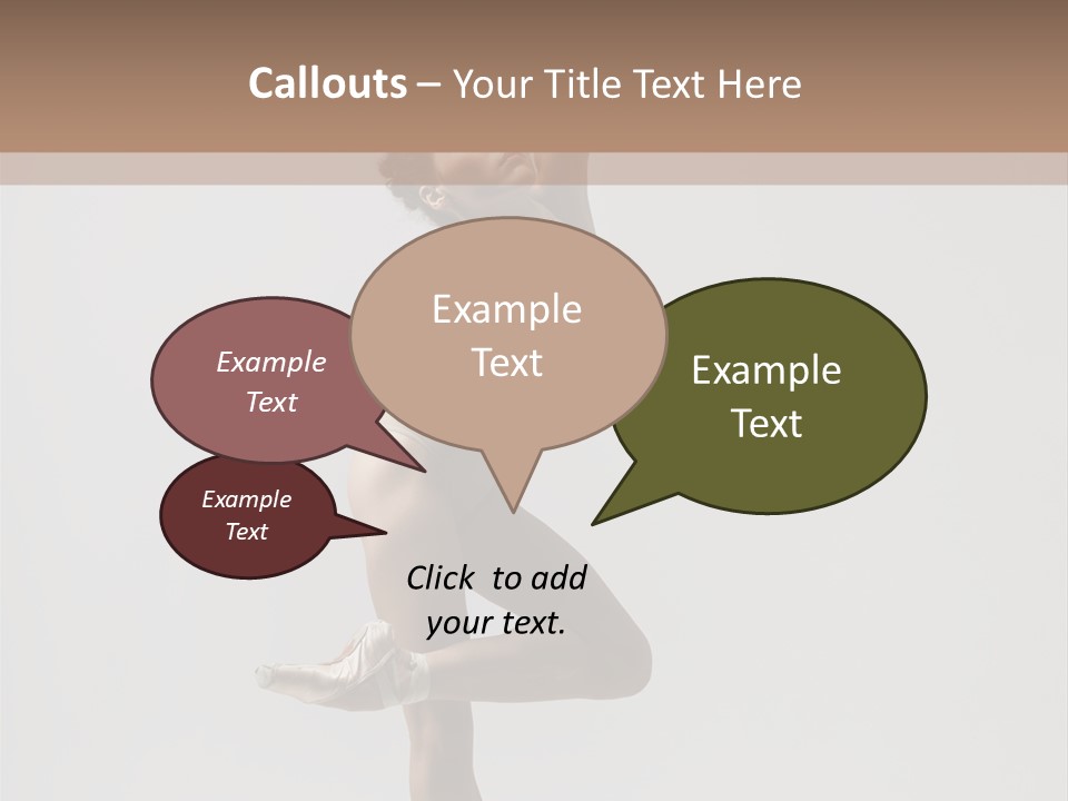 Dance Jump Girl PowerPoint Template