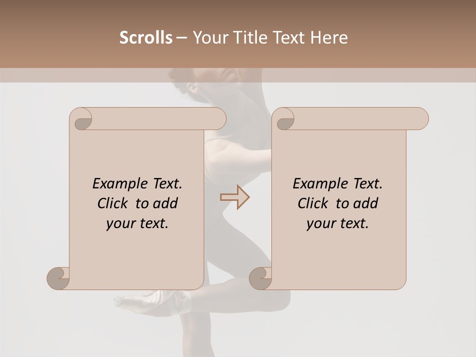 Dance Jump Girl PowerPoint Template