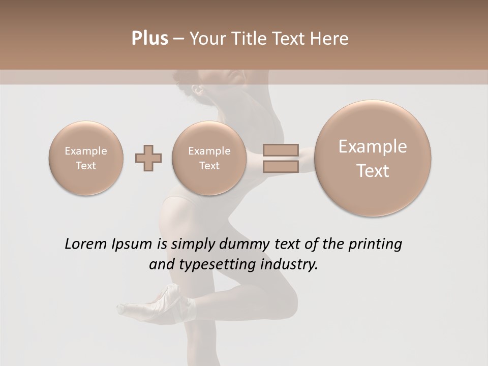 Dance Jump Girl PowerPoint Template