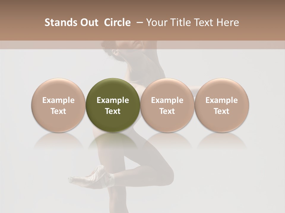 Dance Jump Girl PowerPoint Template