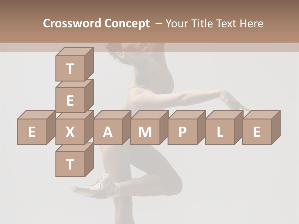 Dance Jump Girl PowerPoint Template