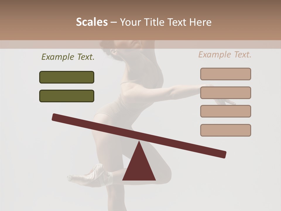 Dance Jump Girl PowerPoint Template