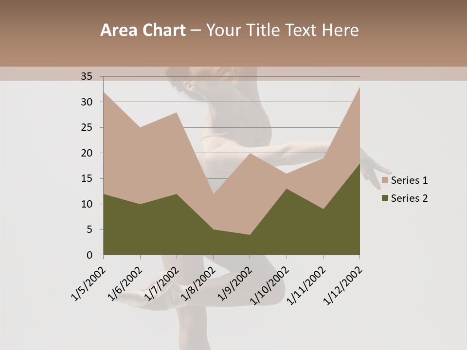 Dance Jump Girl PowerPoint Template