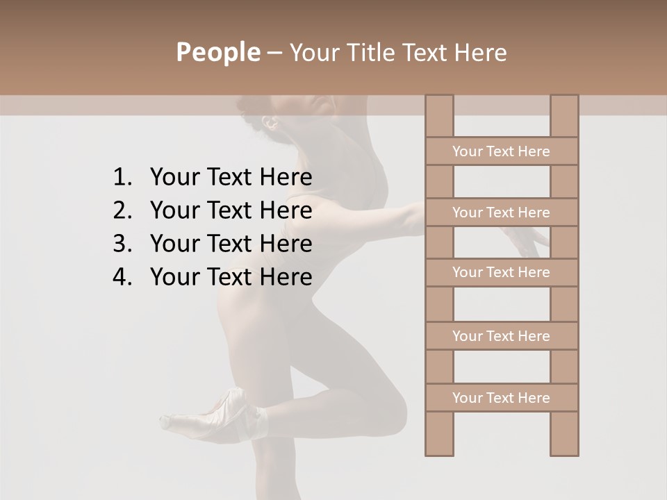 Dance Jump Girl PowerPoint Template