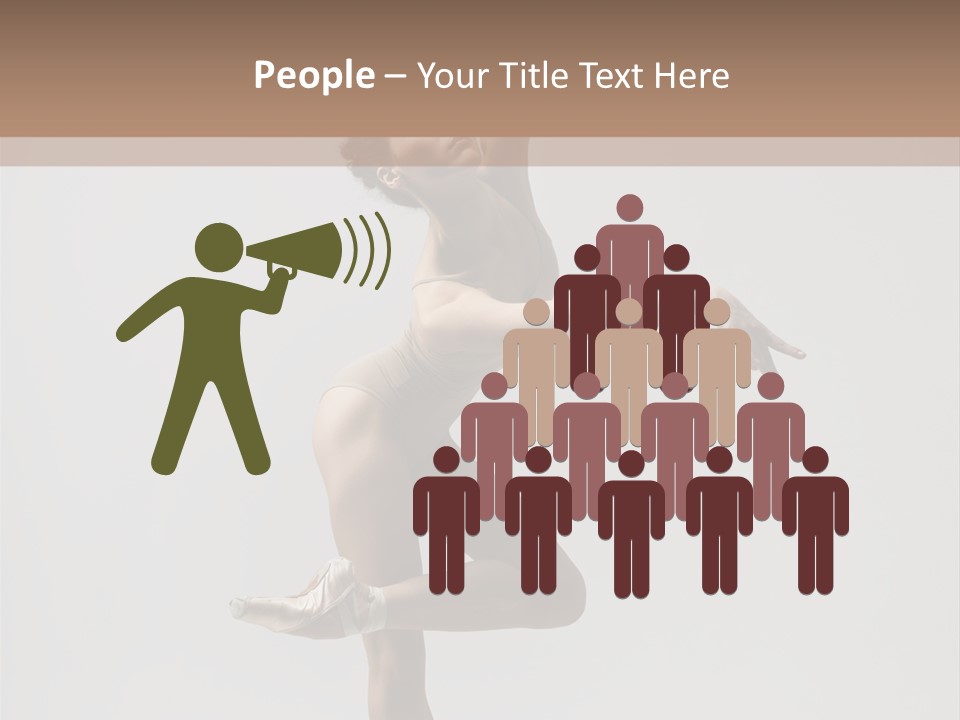 Dance Jump Girl PowerPoint Template