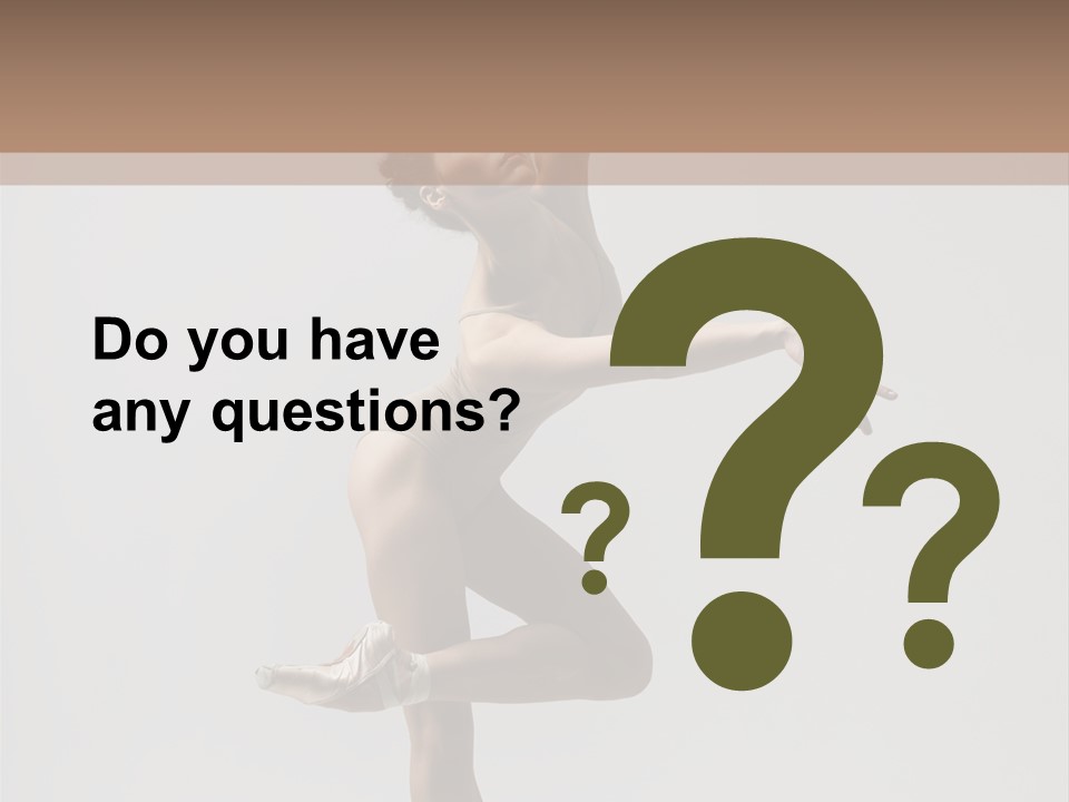 Dance Jump Girl PowerPoint Template