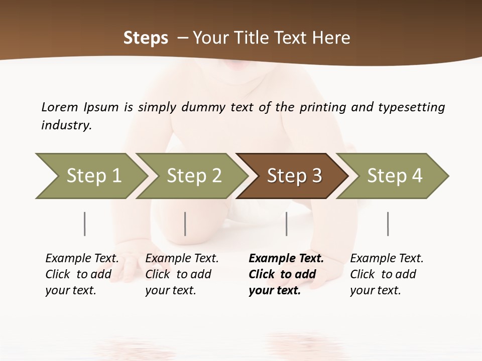 Clean Pretty Baby PowerPoint Template