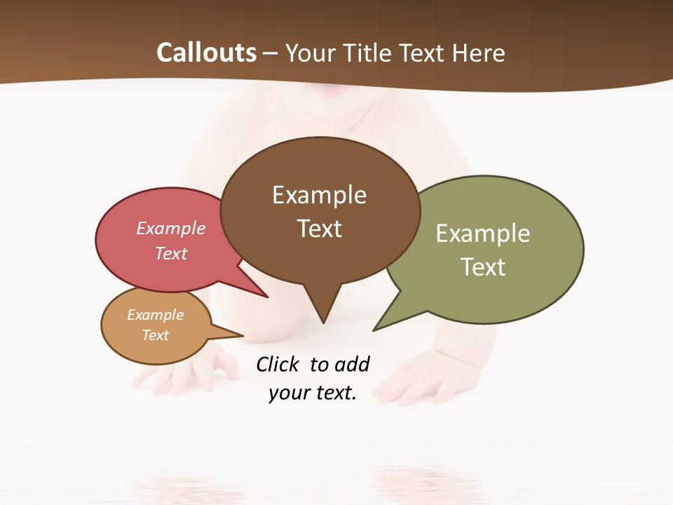 Clean Pretty Baby PowerPoint Template