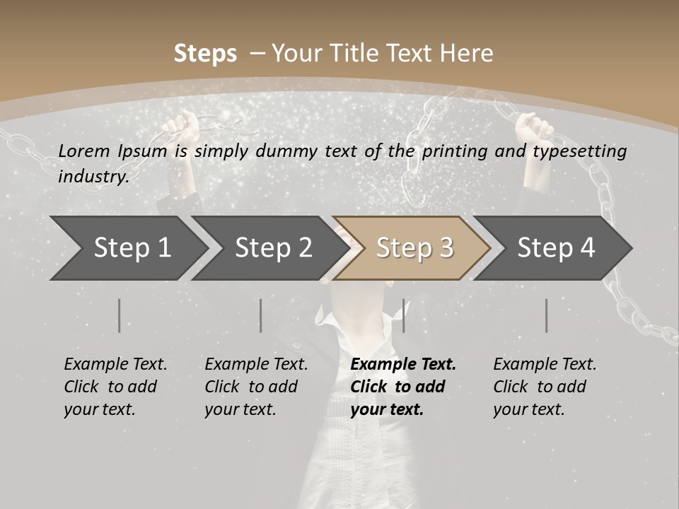 Stress Emancipation Determination PowerPoint Template