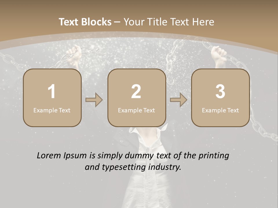 Stress Emancipation Determination PowerPoint Template