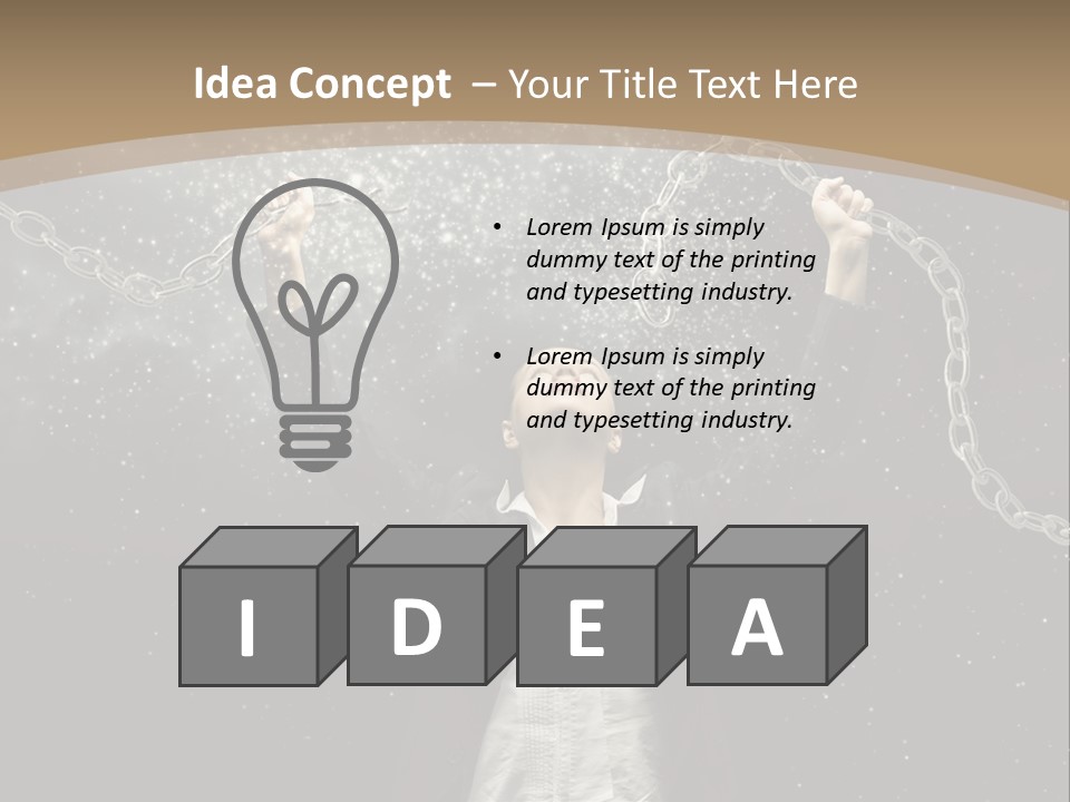 Stress Emancipation Determination PowerPoint Template