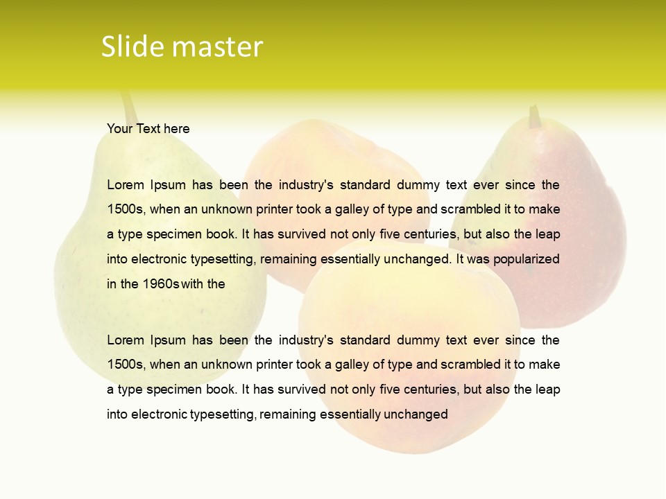 Freshness White Life PowerPoint Template