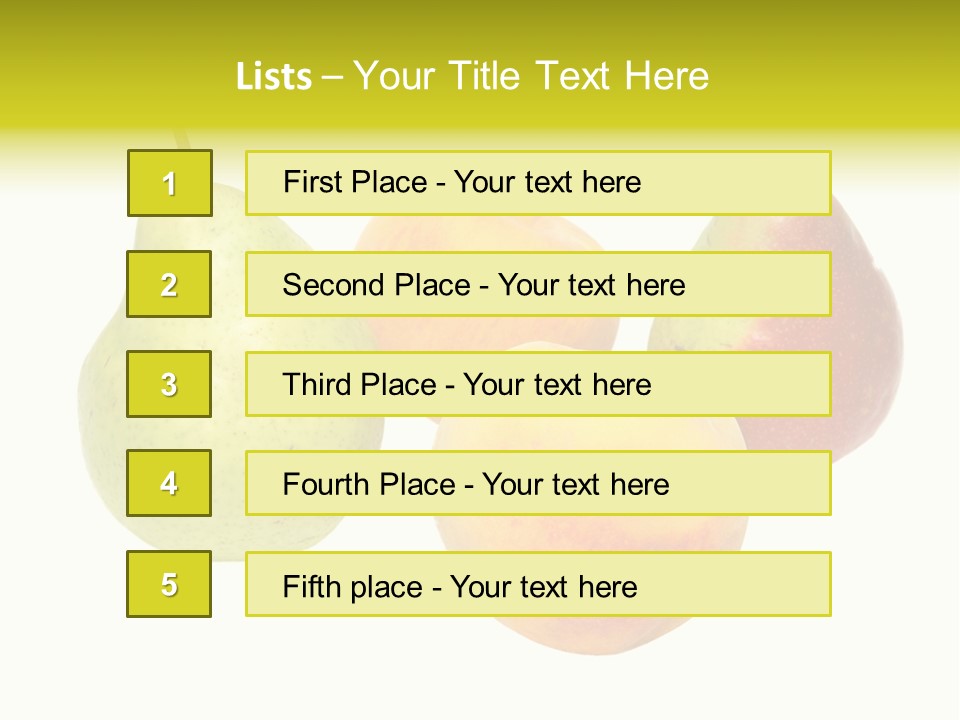 Freshness White Life PowerPoint Template