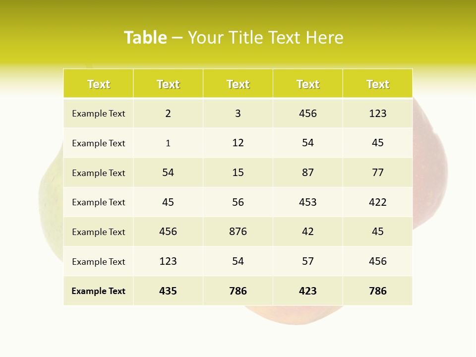 Freshness White Life PowerPoint Template