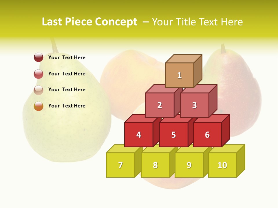 Freshness White Life PowerPoint Template