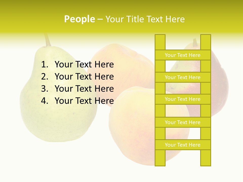 Freshness White Life PowerPoint Template